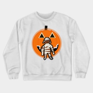 Zombie and pumpkin Crewneck Sweatshirt